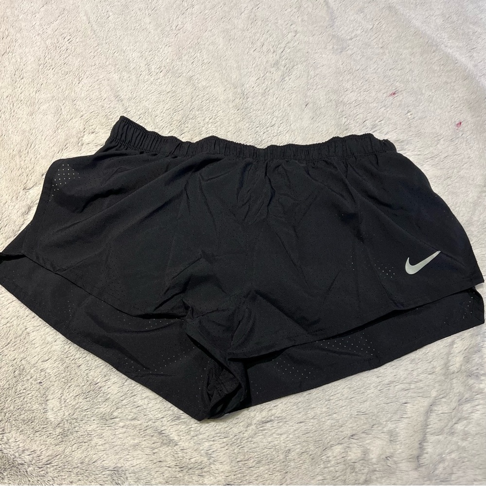 Nike DRI-FIT Fast 2" Brief-Lined Size L Men Racing Shorts Black